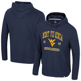 Men's Colosseum Navy West Virginia Mountaineers Simoleans Washed Hoodie
