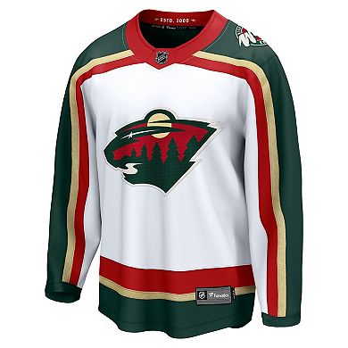 Men's Fanatics White Minnesota Wild 25th Anniversary Breakaway Jersey