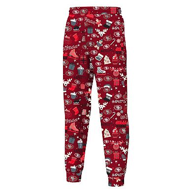 Youth Outerstuff Scarlet San Francisco 49ers Chestnut Holiday Sleep Set