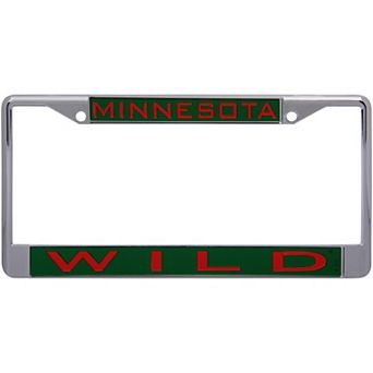 WinCraft Minnesota Wild Laser Inlaid Metal License Plate Frame