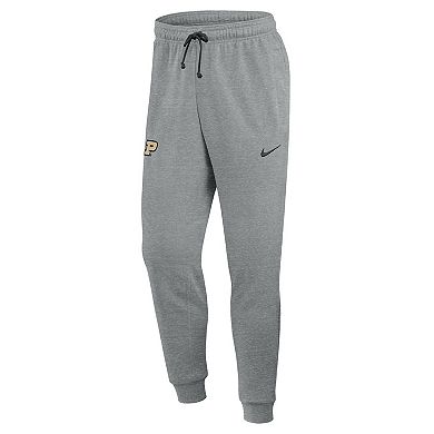 Men's Nike Heather Gray Purdue Boilermakers Basketball Practice Dri-FIT Taper Sweatpants