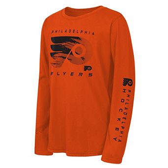 Youth Outerstuff Orange Philadelphia Flyers Seize the Win Long Sleeve T-Shirt