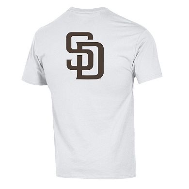 Men's Champion White San Diego Padres 3-Hit Jersey T-Shirt