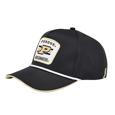 Men's Colosseum Black Purdue Boilermakers Hits the Road Podium Adjustable Hat