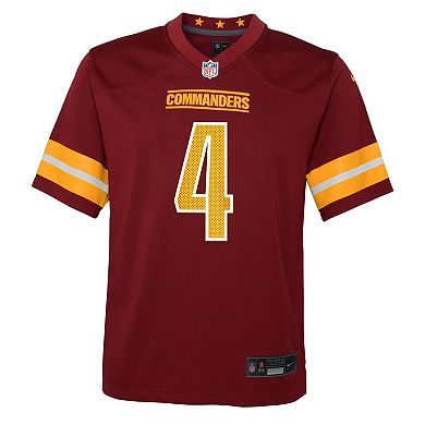 Youth Nike Frankie Luvu Burgundy Washington Commanders Team Game Jersey