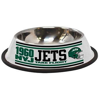 The Memory Company New York Jets Stainless Steel Pet Bowl