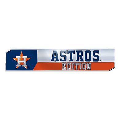 Logo Brands Houston Astros 2-Pack Embossed Truck Emblem Set