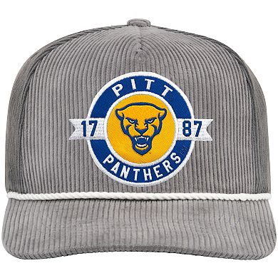 Men's Colosseum Gray Pitt Panthers Where's My Hat Podium Adjustable Trucker Hat