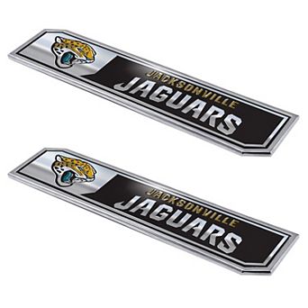 Logo Brands Jacksonville Jaguars 2-Pack Embossed Truck Emblem Set