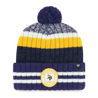 Men's '47 Minnesota Vikings Quiver Cuffed Knit Hat with Pom
