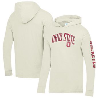 Men's ComfortWash Cream Ohio State Buckeyes Two Hit Hoodie