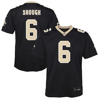 Youth Nike Tyler Shough Black New Orleans Saints Team Game Jersey