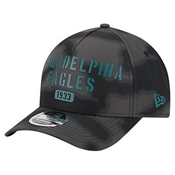 Men's New Era Gray Philadelphia Eagles Halftone Camo 9FORTY Hat