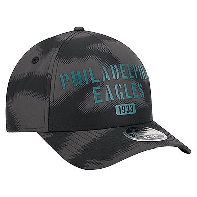 Men's New Era Gray Philadelphia Eagles Halftone Camo 9FORTY Hat