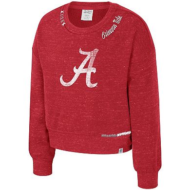 Girls Youth Colosseum Crimson Alabama Crimson Tide Just a Minute Sweatshirt