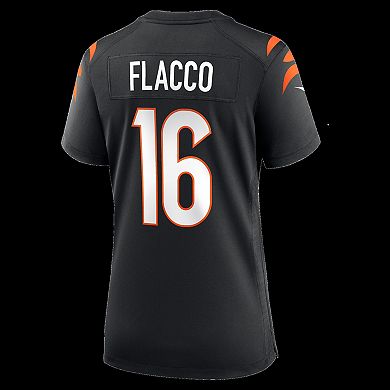 Women's Nike Joe Flacco Black Cincinnati Bengals Team Game Jersey