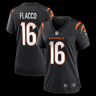 Women's Nike Joe Flacco Black Cincinnati Bengals Team Game Jersey