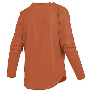 Women's Pressbox Texas Orange Texas Longhorns Silveron Long Sleeve T-Shirt