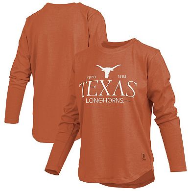 Women's Pressbox Texas Orange Texas Longhorns Silveron Long Sleeve T-Shirt