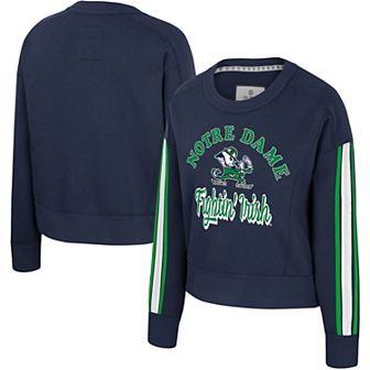Women's Colosseum Navy Notre Dame Fighting Irish Honeymoon Sweatshirt