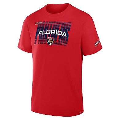 Men's Fanatics Red Florida Panthers Team Vision Legacy T-Shirt