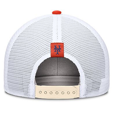 Men's Nike Natural New York Mets Cooperstown Collection Dri-FIT Rise Trucker Adjustable Hat
