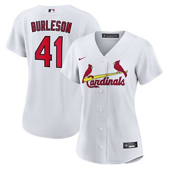 Women's Nike Alec Burleson White St. Louis Cardinals Home Replica Jersey