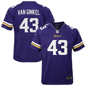 Youth Nike Andrew Van Ginkel Purple Minnesota Vikings Youth