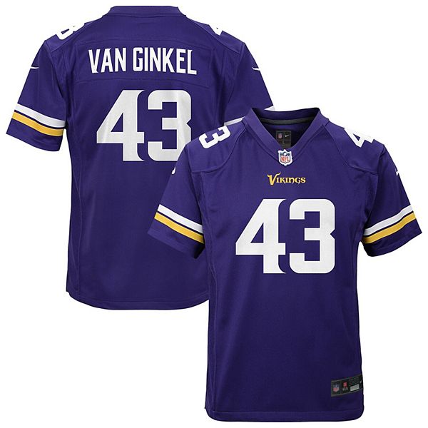 Youth Nike Andrew Van Ginkel Purple Minnesota Vikings Youth