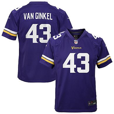 Youth Nike Andrew Van Ginkel Purple Minnesota Vikings Youth