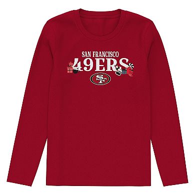 Toddler Outerstuff Scarlet San Francisco 49ers Chestnut Holiday Sleep Set