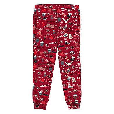 Toddler Outerstuff Scarlet San Francisco 49ers Chestnut Holiday Sleep Set