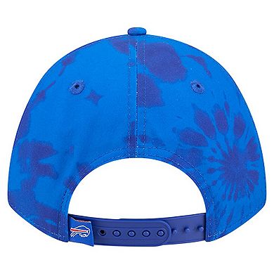 Men's New Era Royal Buffalo Bills Tie Dye Fade 9Forty M-Crown A-Frame Adjustable Hat