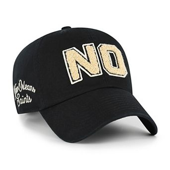 Women's '47 Black New Orleans Saints Zoey Clean Up Adjustable Hat