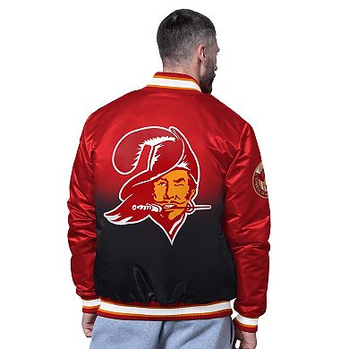 Men's Starter Red Tampa Bay Buccaneers Retro Pass Rush Varsity Full-Snap Jacket