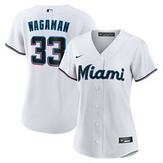 Women's Nike Eric Wagaman White Miami Marlins Home Replica Jersey