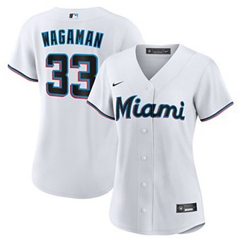 Women's Nike Eric Wagaman White Miami Marlins Home Replica Jersey