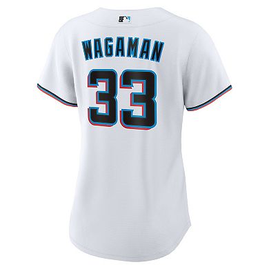 Women's Nike Eric Wagaman White Miami Marlins Home Replica Jersey
