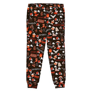 Preschool Outerstuff Brown Cleveland Browns Chestnut Holiday Sleep Set