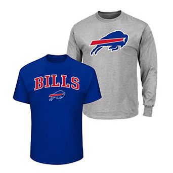 Men's Fanatics Royal/Heather Gray Buffalo Bills Big & Tall 2-Pack T-Shirt Set