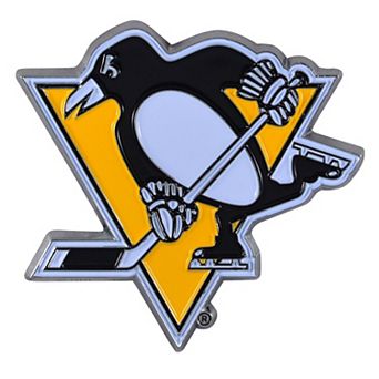 Logo Brands Pittsburgh Penguins Embossed Color Auto Emblem