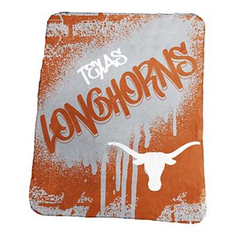 Logo Brands Texas Longhorns 50" x 60" Classic Graffiti Fleece Throw Blanket