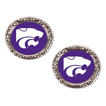 WinCraft Kansas State Wildcats Round Team Post Earring