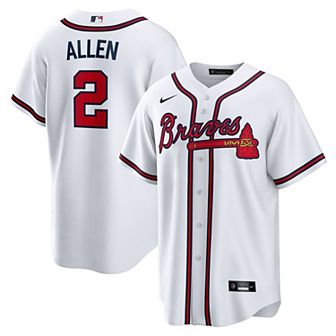 Men's Nike Nick Allen White Atlanta Braves Home Replica Jersey