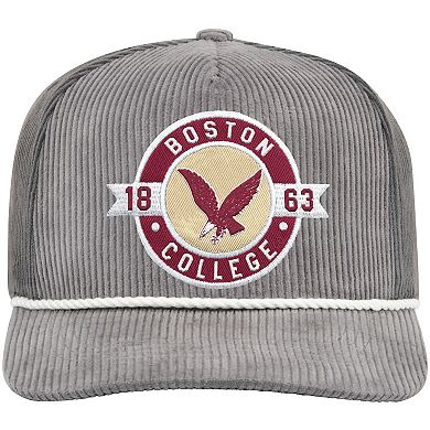 Men's Colosseum Gray Boston College Eagles Where's My Hat Podium Adjustable Trucker Hat