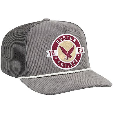 Men's Colosseum Gray Boston College Eagles Where's My Hat Podium Adjustable Trucker Hat