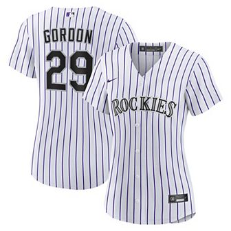 Women's Nike Tanner Gordon White Colorado Rockies Home Replica Jersey