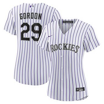 Women's Nike Tanner Gordon White Colorado Rockies Home Replica Jersey