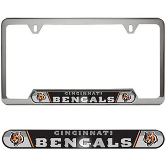 Logo Brands Cincinnati Bengals Embossed License Plate Frame