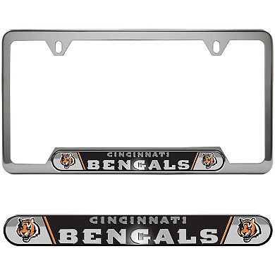 Logo Brands Cincinnati Bengals Embossed License Plate Frame
